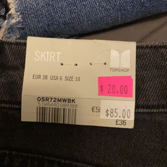 Top shop Jean sparky skirt - Picture 3 of 4